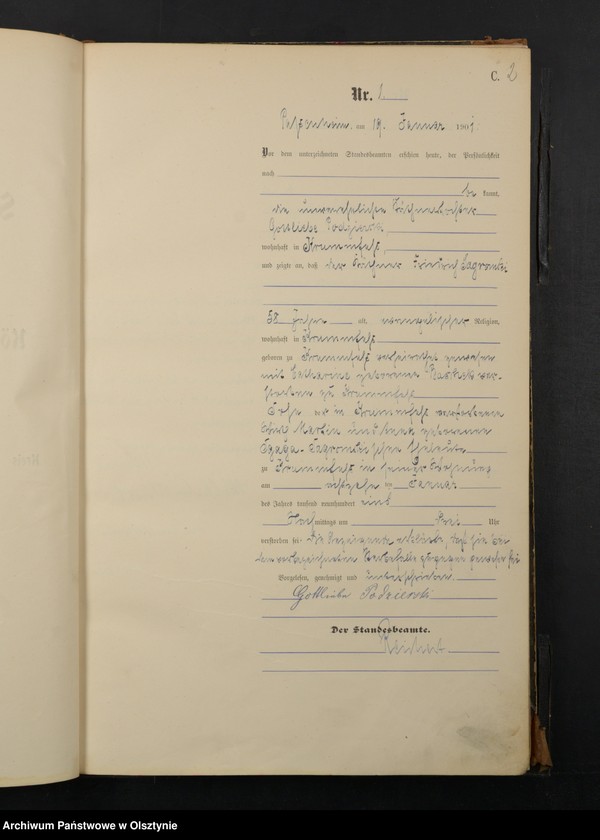 image.from.unit.number "Sterbe-Haupt-Register Nr 1 - 99"