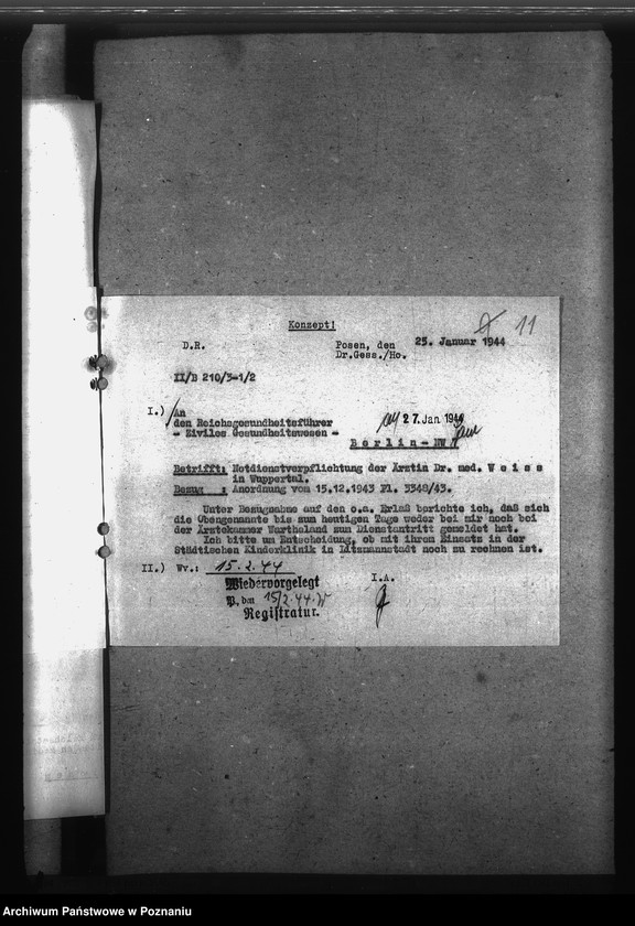 Obraz 15 z jednostki "Notdienstverpflichtung der Ärzte"