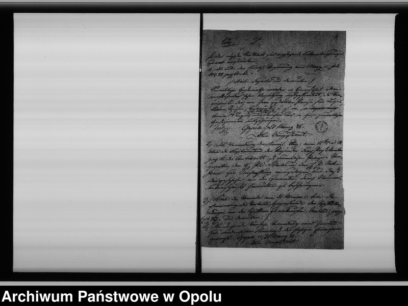 Obraz 5 z jednostki "Acta des Magistrats zu Oppeln betreffend Taxen der Gastwirthe und Flüssigkeits Maasse von 1846-48"