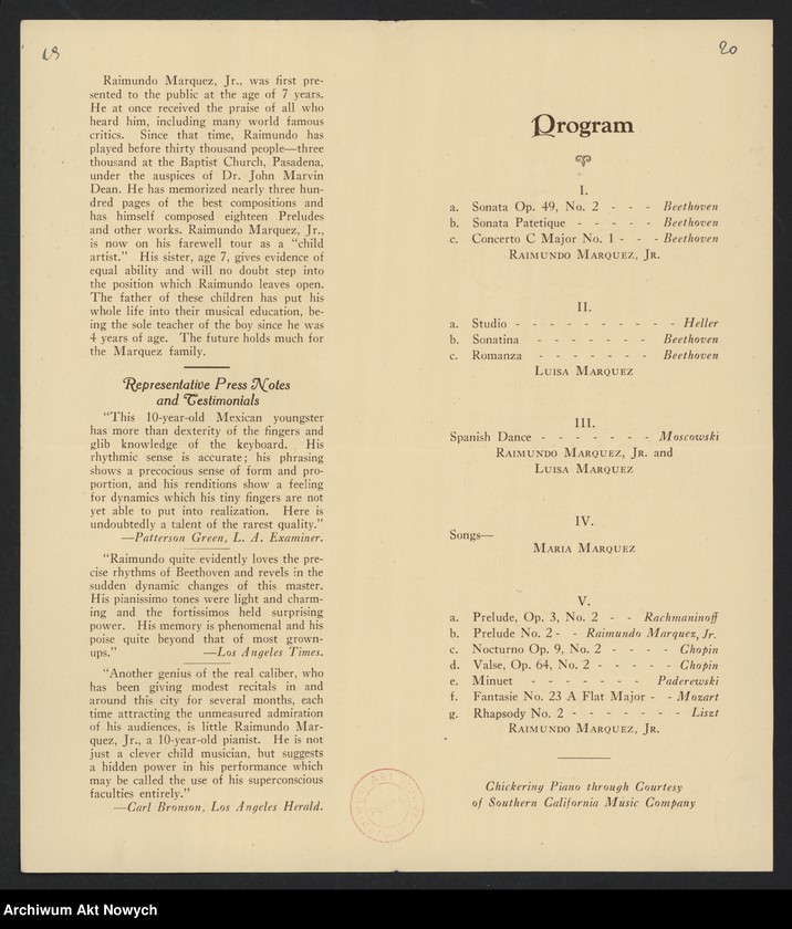 image.from.unit.number "Macbride Winifred - Quatuor du Flonzaley (programy)"