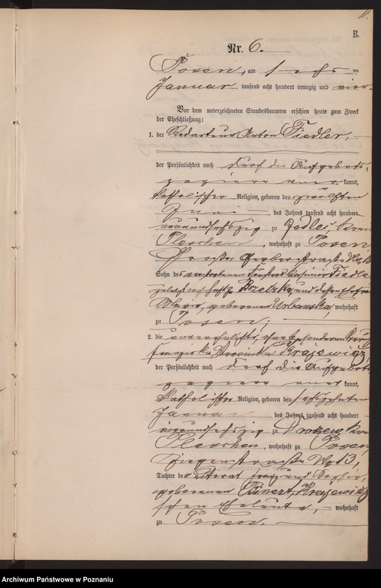 Obraz 14 z jednostki "Księga małżeństw t. I"