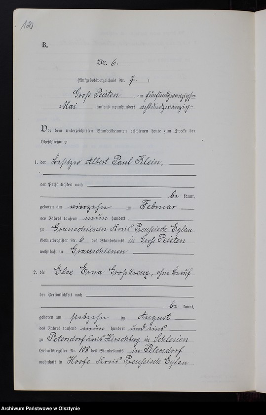 image.from.unit.number "Heiraths-Neben-Register Nr 1 - 18 [ Księga małżeństw - wtóropis ]"