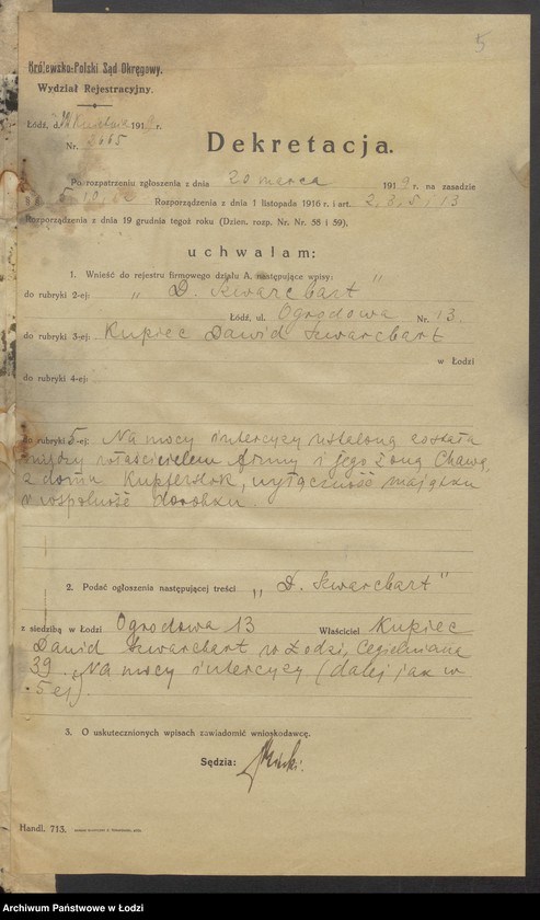 Obraz 7 z jednostki "Dawid Szwarcbart- sklep kolonialny"