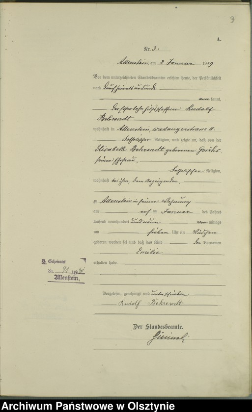 image.from.unit.number "Geburts-Haupt-Register Tom I , Nr 1-439"