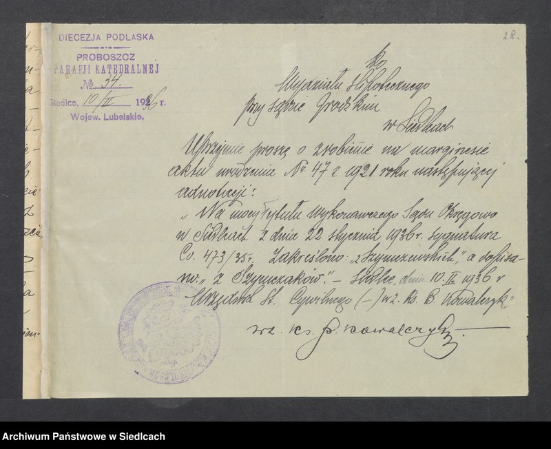 Obraz 19 z jednostki "Akty urodzeń, małżeństw, zgonów"