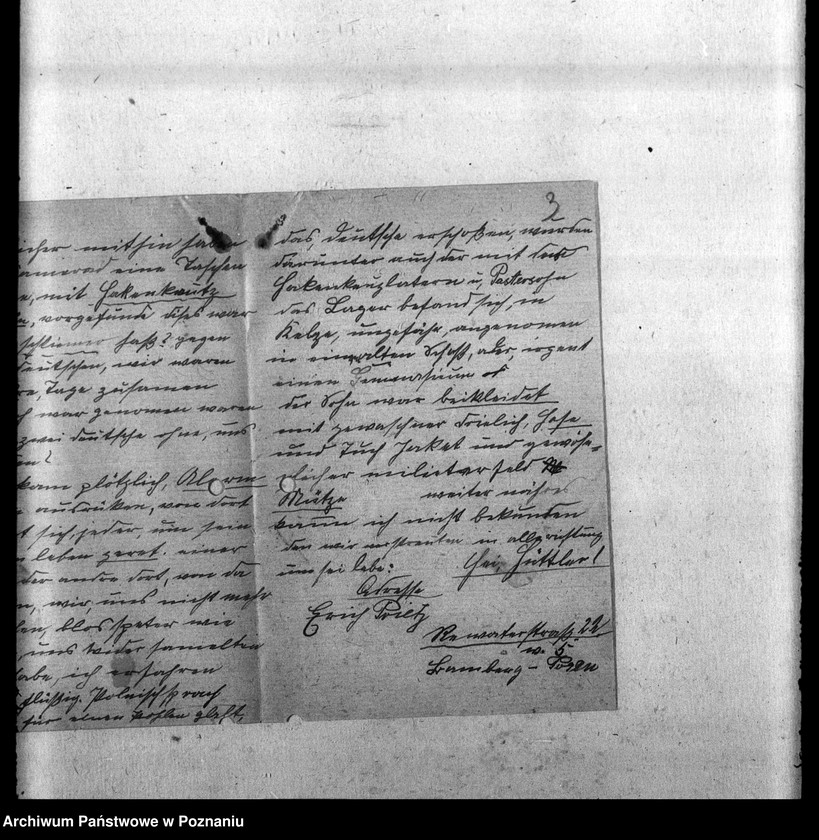 Obraz 7 z jednostki "Korespondencja w sprawie miejscowych Niemców ze Śląska, Wielkopolski i Poznania, którzy zginęli w 1939 roku"