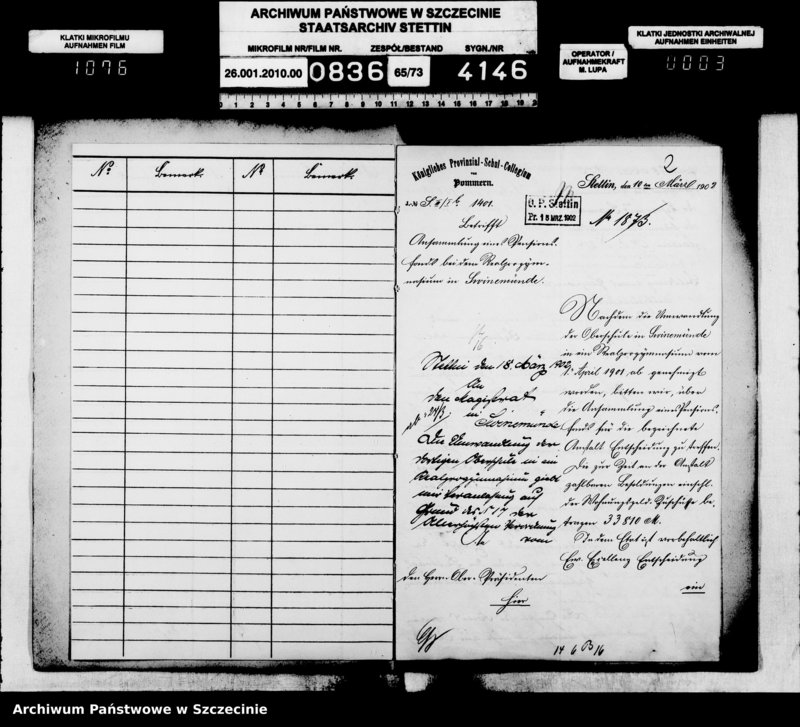 Obraz 4 z jednostki "Das Realgymnasium Swinemünde"