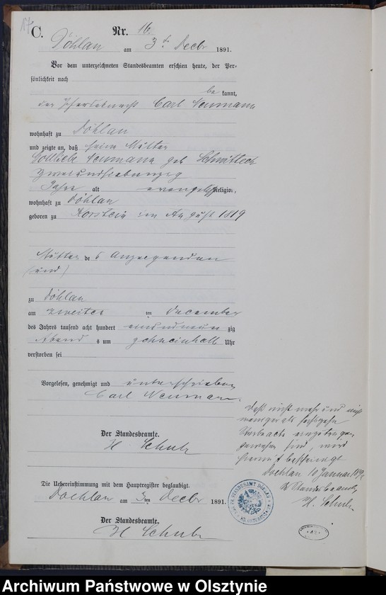 image.from.unit.number "Sterbe-Neben-Register Nr 1 - 16"