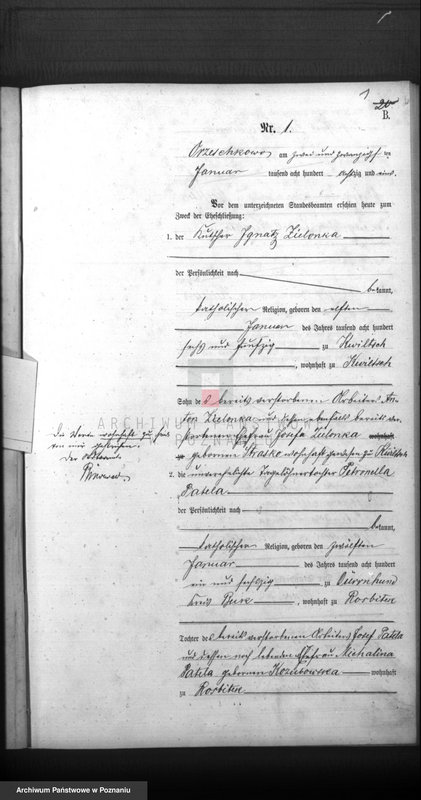 Obraz 3 z jednostki "Księga małżeństw"