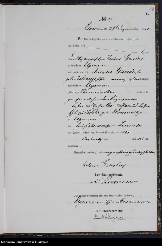 image.from.unit.number "Sterbe-Neben-Register Nr 1 - 18"