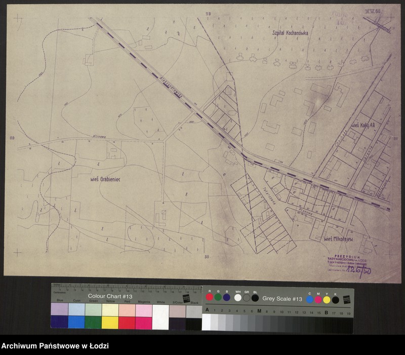 Obraz 1 z jednostki "Plan miasta Łodzi Sekcja NW 68"