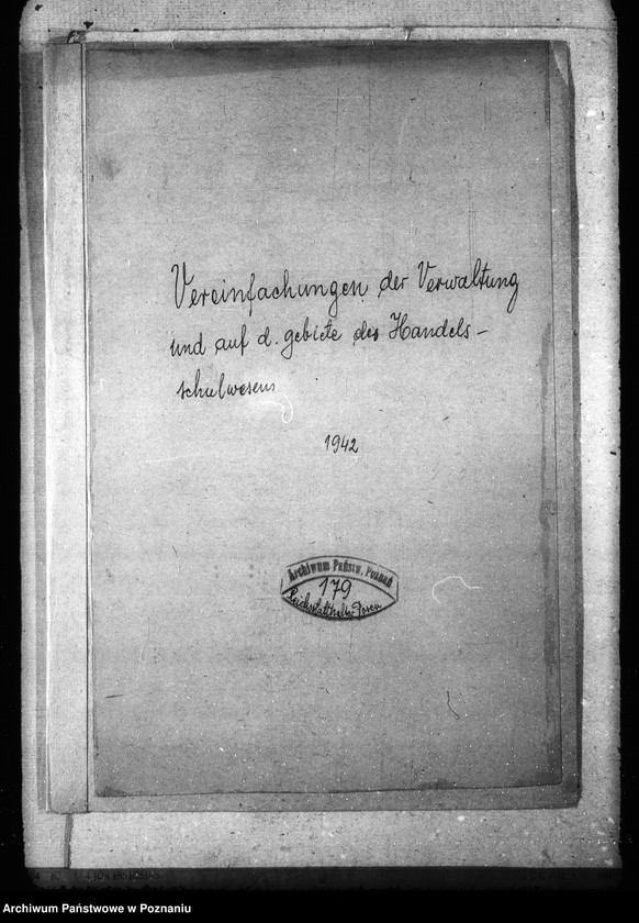 Obraz 4 z jednostki "Vereinfachungen der Verwaltung und auf dem Gebiete des Handelsschulwesens"