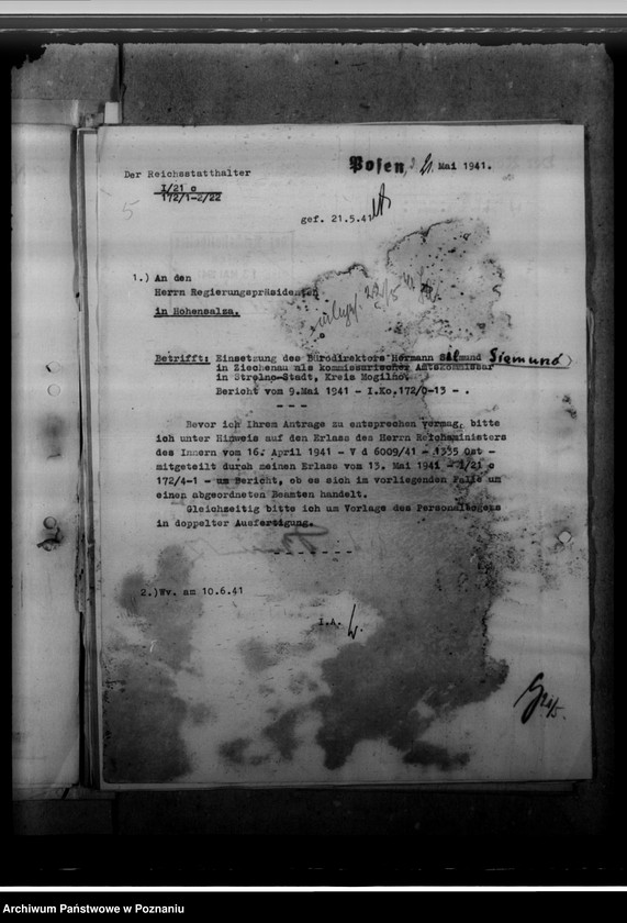 Obraz 10 z jednostki "Schmiedeskamp und Siegmund - komisarze obwodowi"