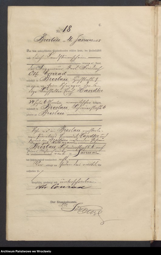 image.from.unit.number "Sterbe-Haupt-Register Breslau II 1908 Band 1"