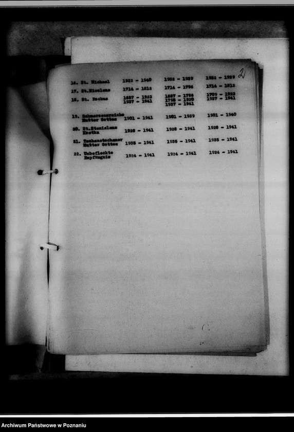 Obraz 6 z jednostki "Verzeichnis der Personenstandsregister. Generalregister. [Wykaz ksiąg kościelnych i stanu cywilnego w Urzędach do Spraw Genealogicznych na terenie tak zwanego Kraju Warty]"