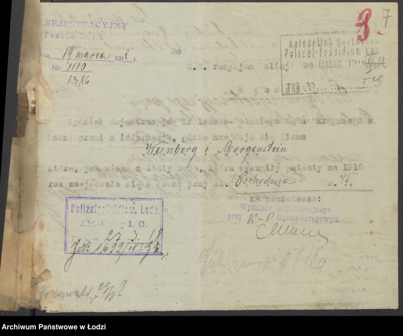 Obraz 9 z jednostki "Jakób Weinberg - sprzedaż towarów manufakturowych"