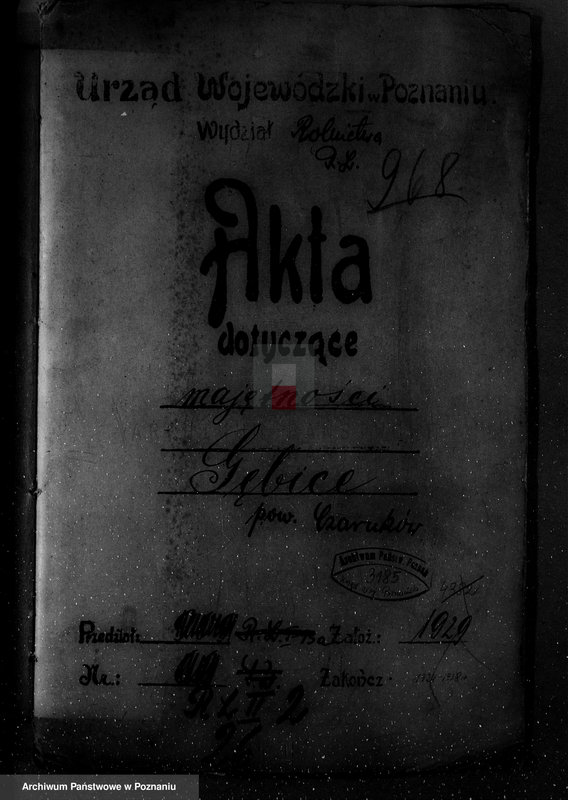 Obraz 4 z jednostki "/Nadzór nad lasami/ majętności Gębice powiatu czarnkowskiego"