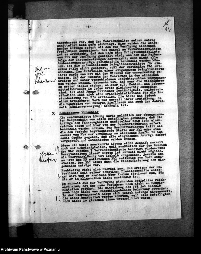 Obraz 18 z jednostki "Beschlagnahme - Anordung der Kraftfahrzeuge. Berichte über die Verkehrslage"