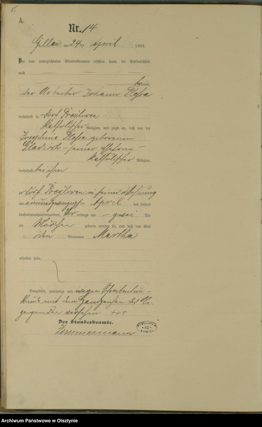 image.from.unit.number "Geburts-Haupt-Register Nr 1 - 56"