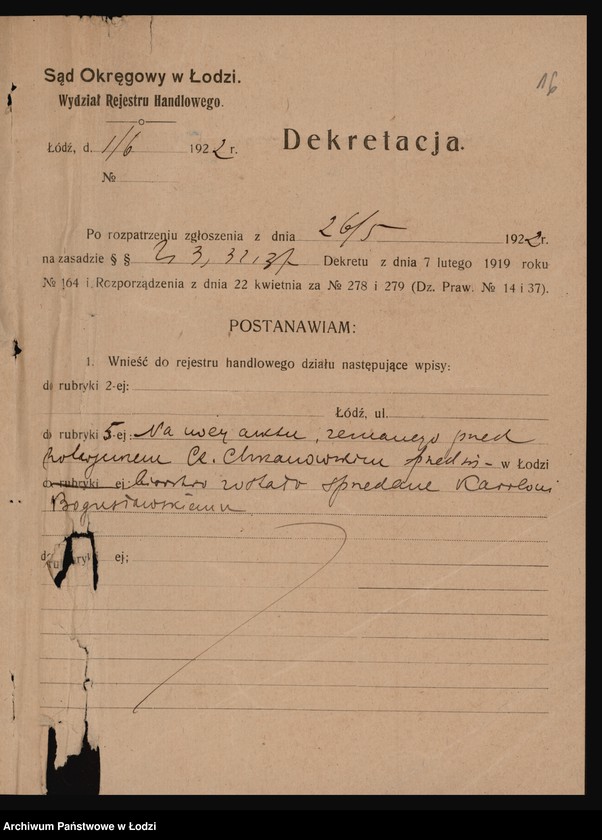 Obraz 18 z jednostki "Edward Wermiński- szlifiarnia szkła"