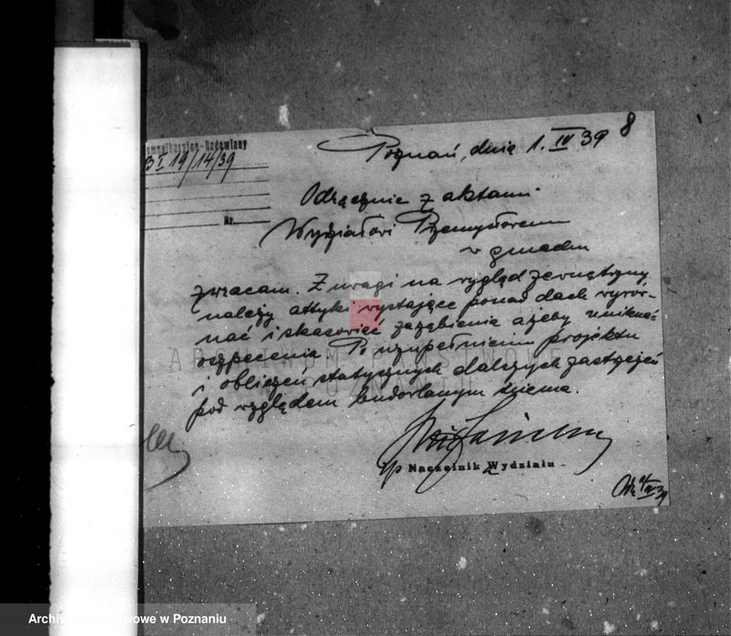 Obraz 13 z jednostki "Udzielenie zezwolenia na urządzenie młyna parowego W. i A. Wierzchowieckich w Zbąszyniu, pow. nowotomyski"