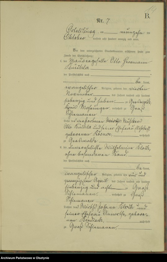 image.from.unit.number "Heiraths-Haupt-Register Nr 1 - 13"