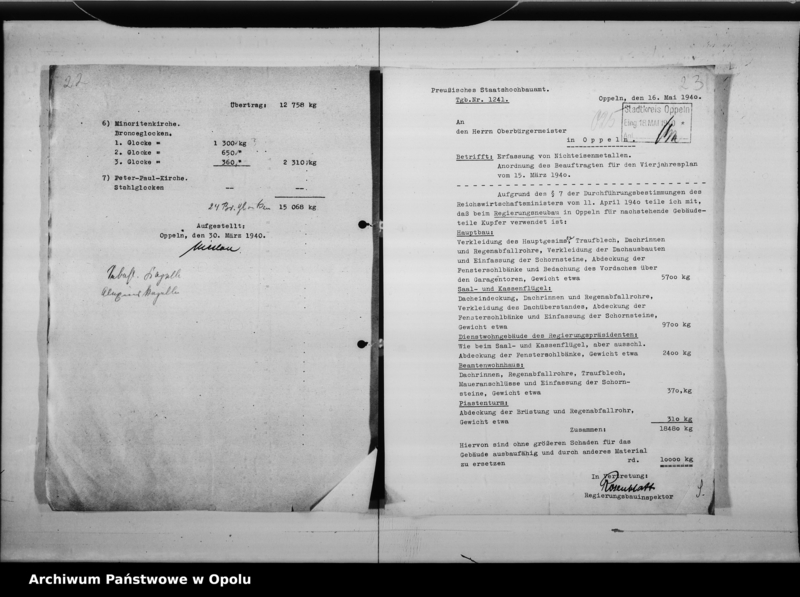 Obraz 20 z jednostki "Bronzeglockenabnahme. Gebäudeteile aus Kupfer"