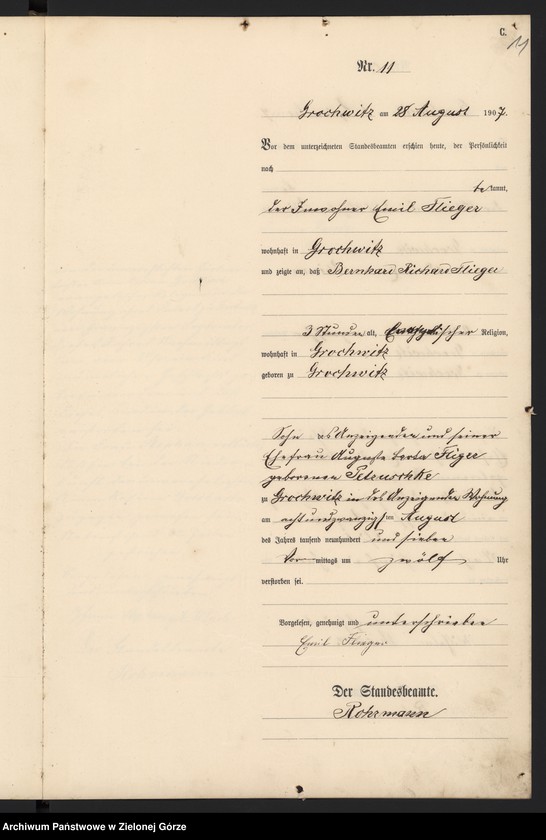 Obraz 13 z jednostki "Sterbe-Haupt-Register"
