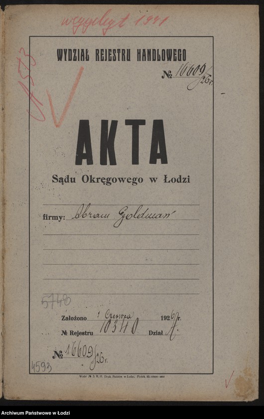 Obraz 2 z jednostki "Abram Goldman – biuro sprzedaży produktów naftowych, smarów"