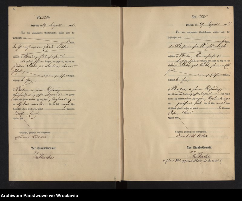 image.from.unit.number "Geburts-Haupt-Register Breslau II 1892 Band 9"