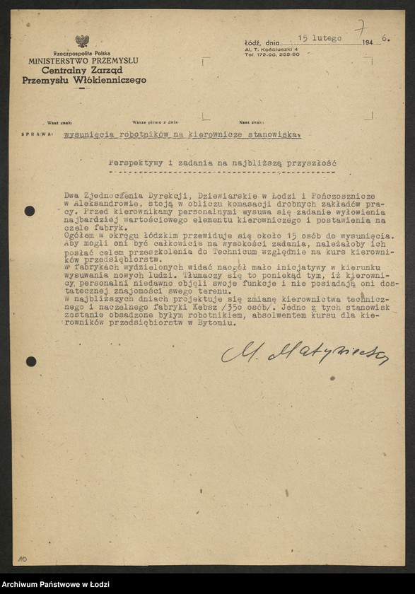 Obraz 9 z jednostki "Wykazy robotników członków partii wysuniętych na stanowiska [kierownicze]"