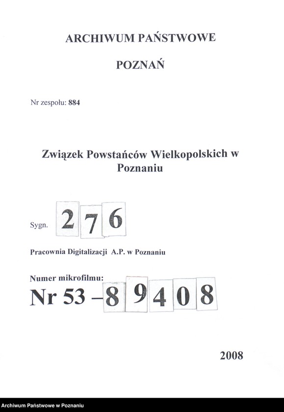 Obraz 1 z jednostki "Miłosław, powiat Września - akta koła."