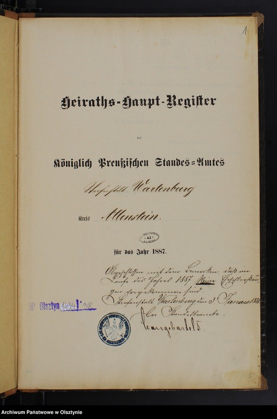 image.from.unit.number "Heiraths-Haupt-Register /wpisów nie było/"