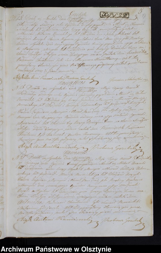 image.from.unit.number "Duplikat Aktów Urodzenia, Zaślubień, Zeyścia za Rok 1847 z Parafii Grzebskiey"