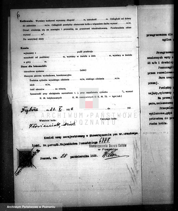 Obraz 10 z jednostki "Majątek Dąbcze, pow. leszczyński własność B. Płócieniak, nr woj. kotła 6378"