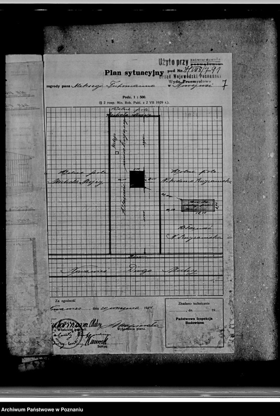 Obraz 11 z jednostki "Zatwierdzenie zakładu przemysłowego /tartaku/ Aleksego Fuhrmanna w Nowejwsi powiat wolsztyński"