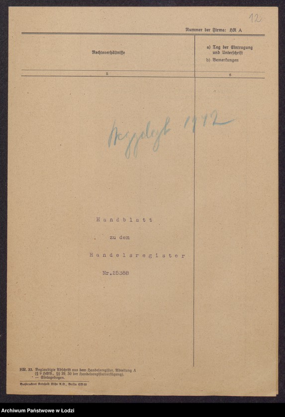 Obraz 14 z jednostki "Hersz Moszek Librach- przemysł wełniany i półwełniany w Zgierzu"