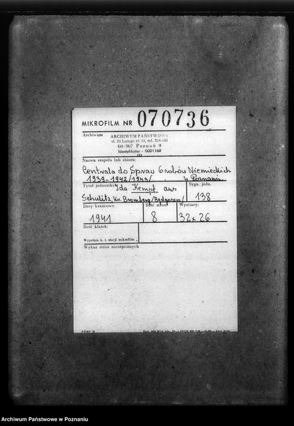 Obraz 2 z jednostki "Ida Kempf aus Schulitz, Kreis Bromberg (Bydgoszcz)"