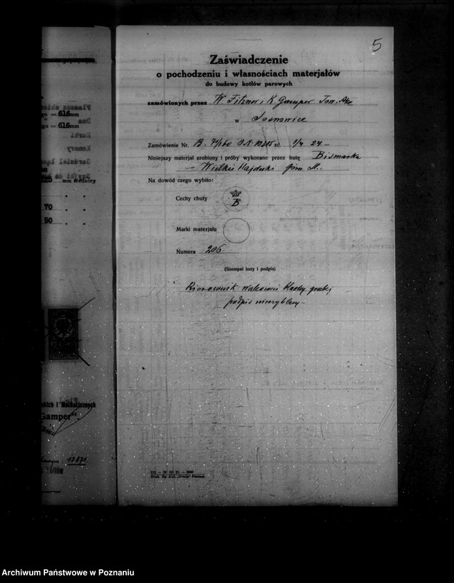 image.from.unit.number "Cukrownia w Miejskiej Górce powiat rawicki nr woj. kotła 5837"