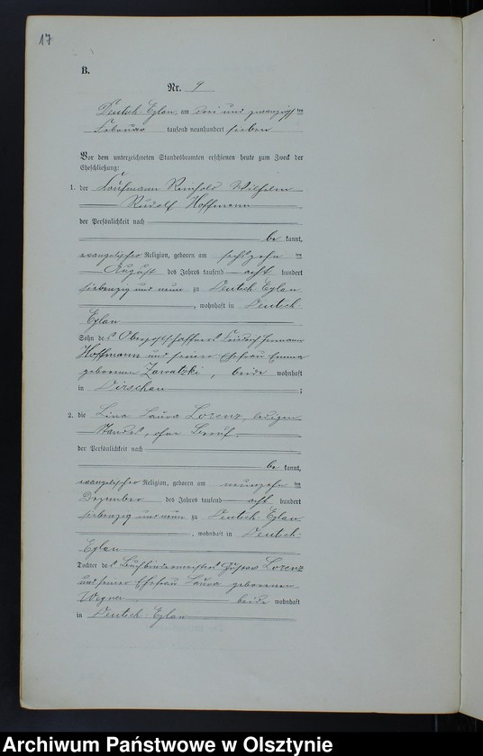 image.from.unit.number "Heiraths-Neben-Register Nr 1 - 42"