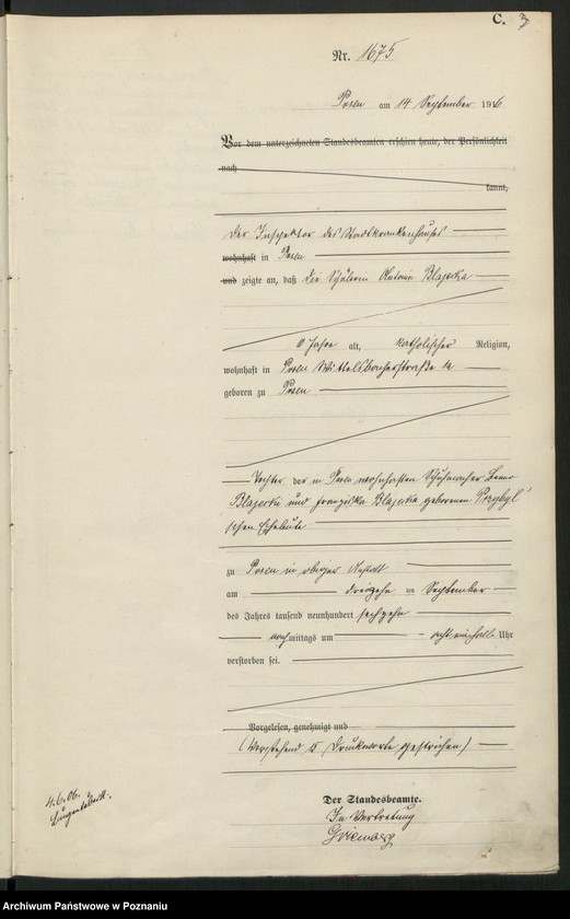 Obraz 5 z jednostki "Księga miejscowa zgonów tom IV [Rejestr główny zgonów]"