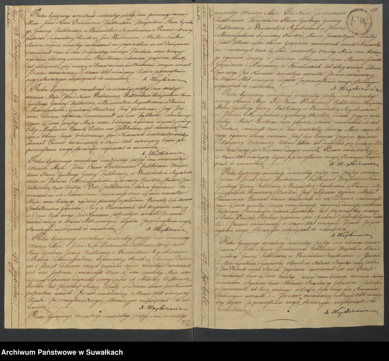 image.from.unit.number "Akta Zeyscia Urzędnika Stanu Cywilnego Gminy Kaletnickiey, od dnia 1-go Stycznia 1825 r. do dni ostatnich Grudnia tegoż Roku."