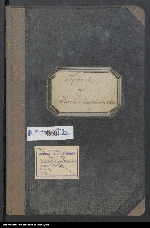 image.from.unit.number "Tagebuch der Kirchen Kasse zu Bialla"