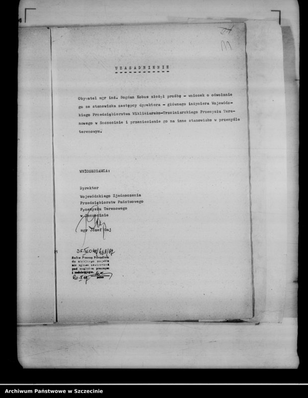 Obraz 15 z jednostki "Protokół posiedzenia Prezydium Wojewódzkiej Rady Narodowej nr 82, miesiąc październik"