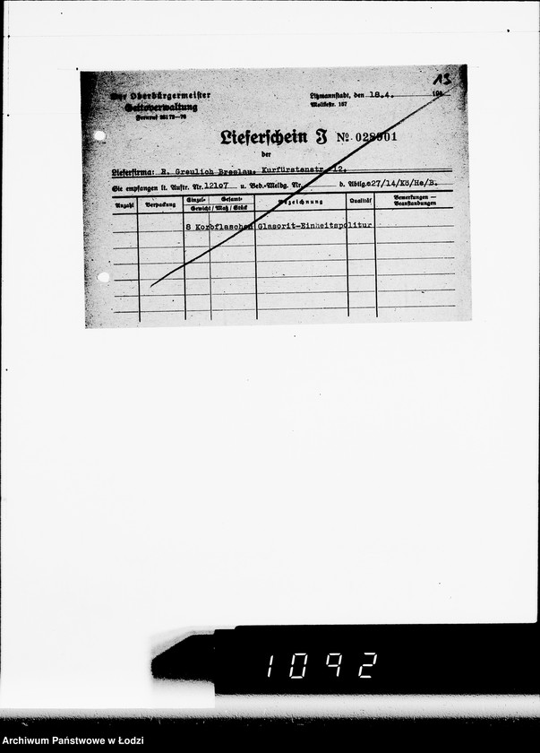 Obraz 17 z jednostki "Aufträge 15101-15108 und Rechnungen Firma R.Greulich Breslau.Chemische Produkte"