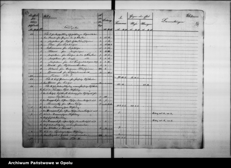 Obraz 16 z jednostki "Acta betreffend die Revision der Rechnungen der Domherr Franz Paulschen Schulstiftung und Ertheilung der Decharge für den Rendanten pro 1858 - 1862"