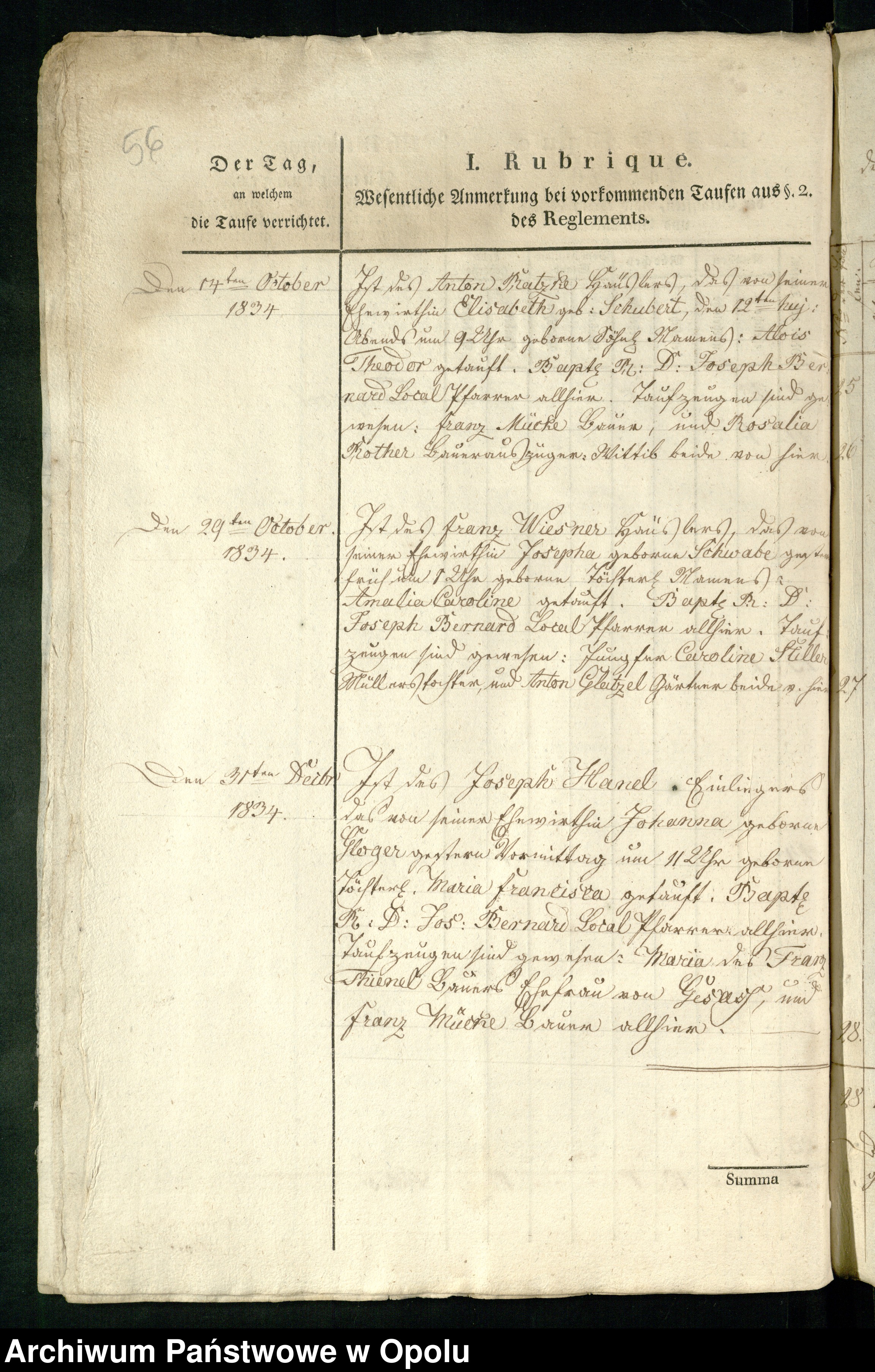 Skan z jednostki: Nebenregister der Gemeinde Heinersdorf Geburts- Heirats- und Sterberegister der Jahre 1833, 1834 und 1835