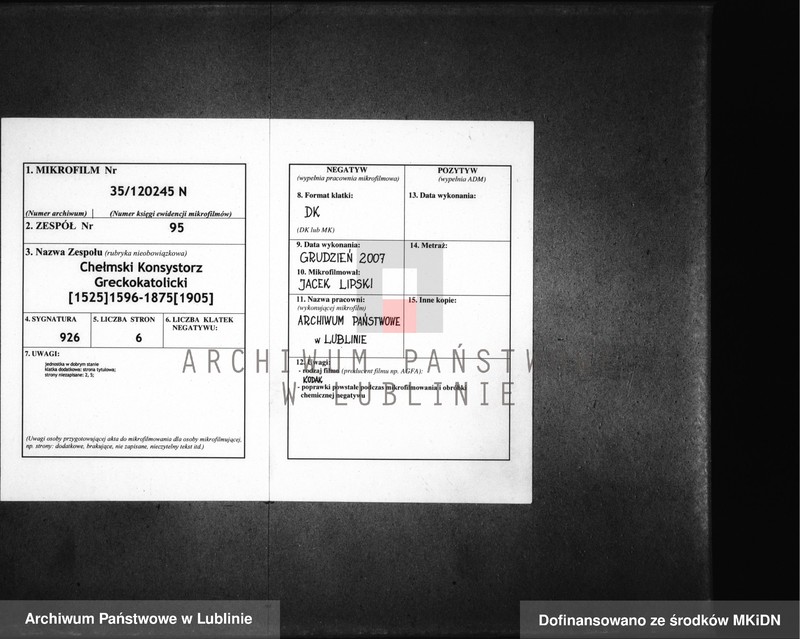 image.from.unit.number "Akta osobiste. Malczyński Jan [kooperator i proboszcz parafii Hrubieszów]"