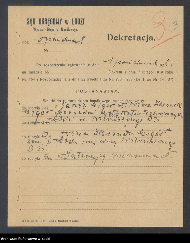 Obraz 5 z jednostki "Kiwa Herszek Eiger – sprzedaż artykułów technicznych"