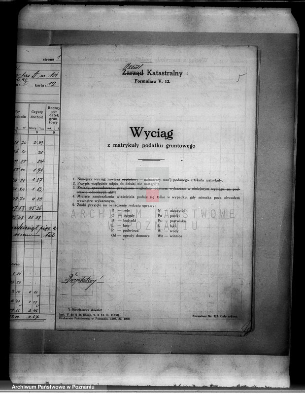 Obraz 9 z jednostki "Wyciąg z matrykuły podatku gruntowego gromady Liszkowo"